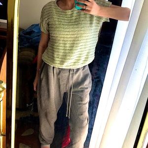 Comfy green knit top
